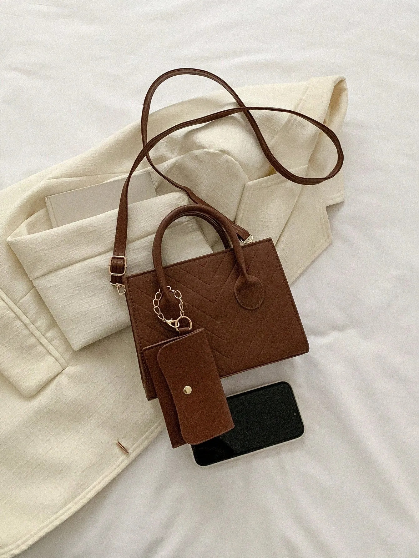 Double Handle Square  CLASSY Bag