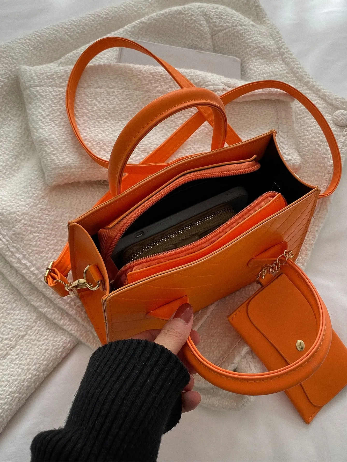 Double Handle Square  CLASSY Bag