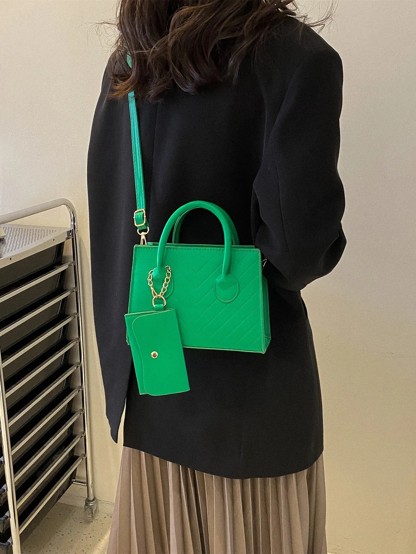 Double Handle Square  CLASSY Bag