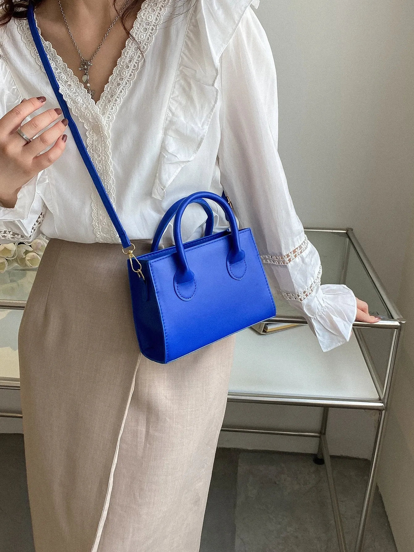 Double Handle Square  CLASSY Bag
