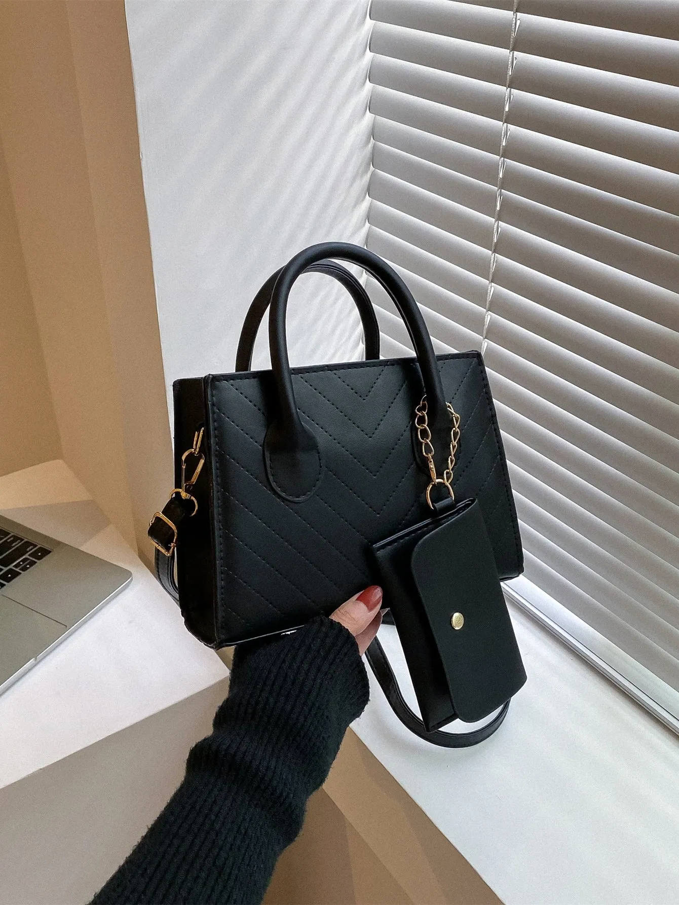 Double Handle Square  CLASSY Bag