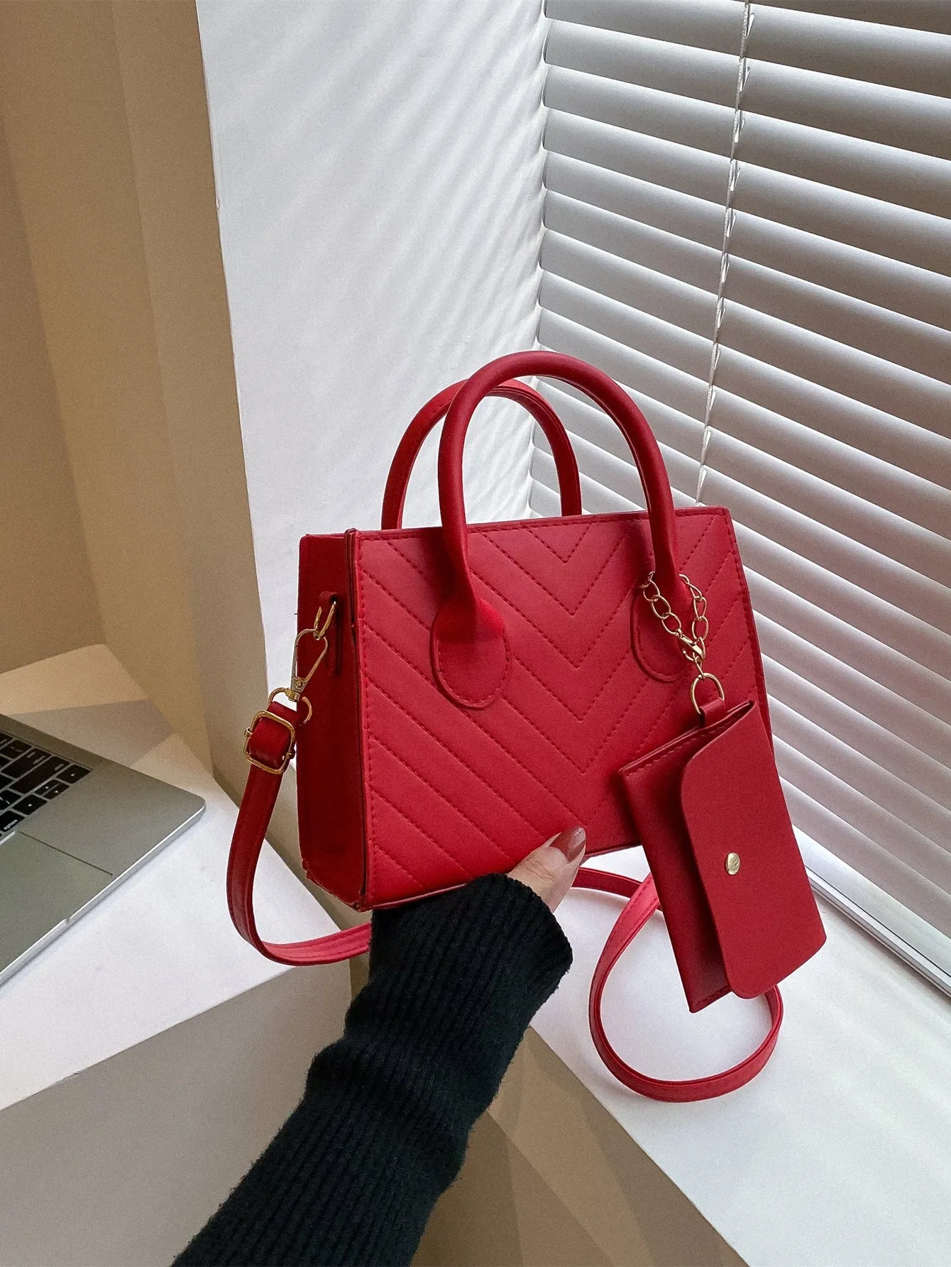 Double Handle Square  CLASSY Bag
