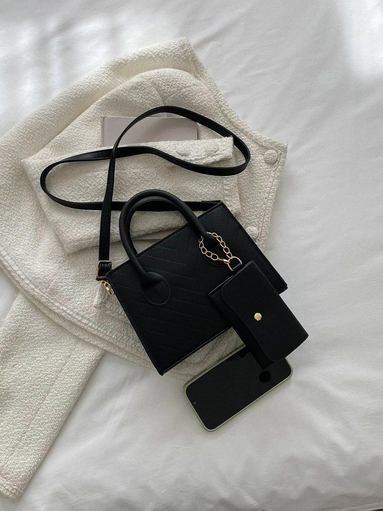 Double Handle Square  CLASSY Bag