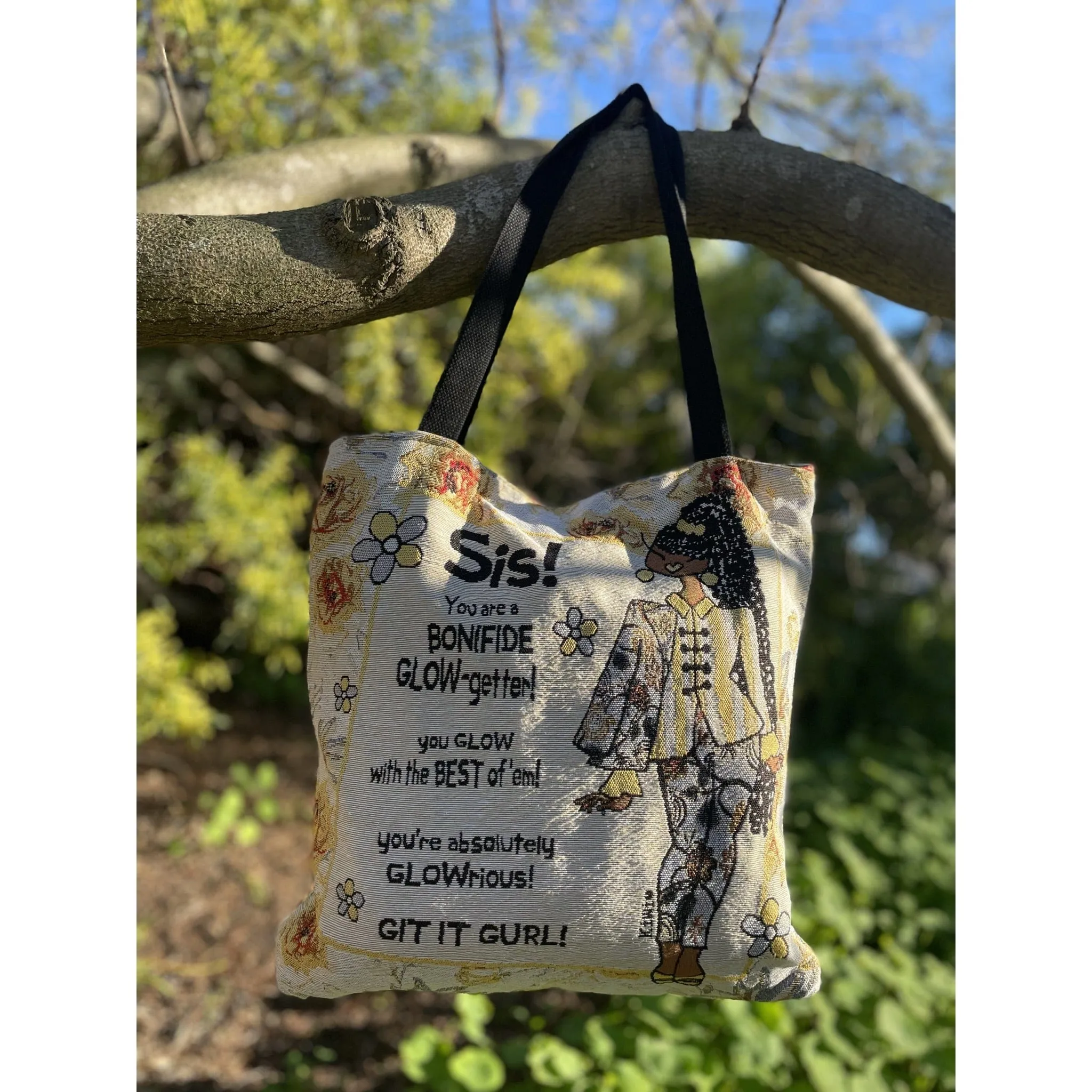 Glow-rious Woven Tote Bag