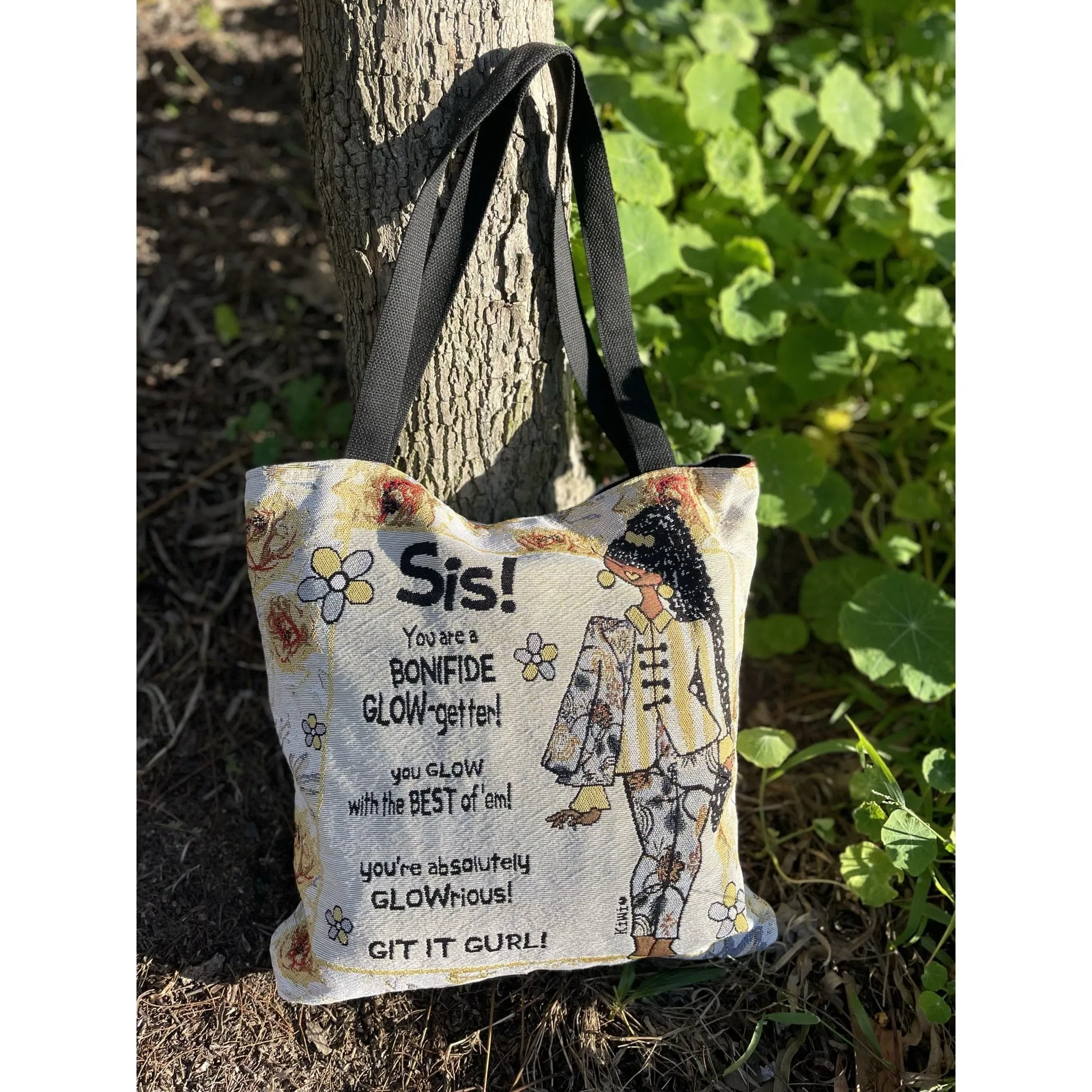 Glow-rious Woven Tote Bag