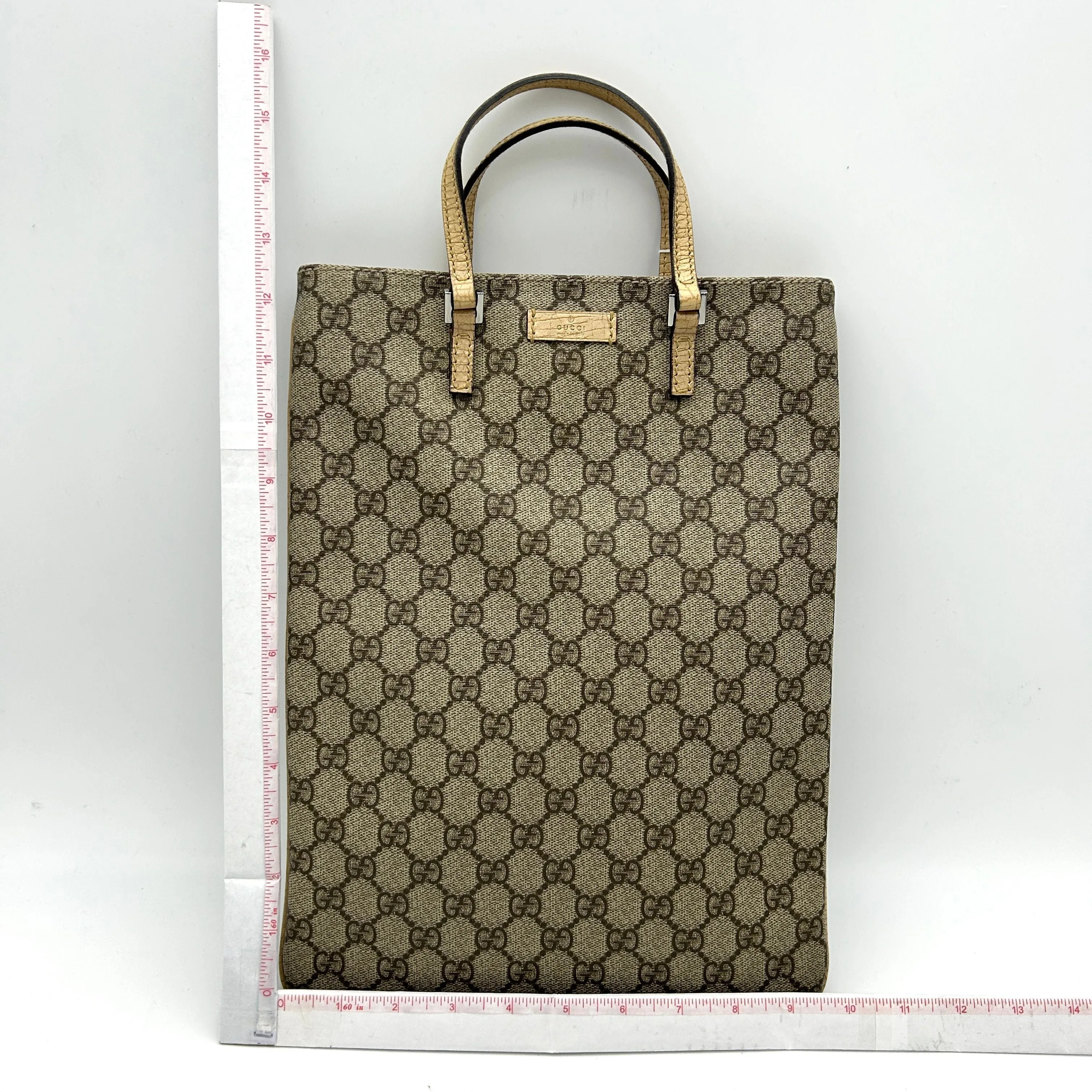 Gucci GG Supreme Flat Tote - Brown Totes, Handbags gu7715df