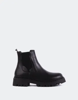 Hayes Black Leather