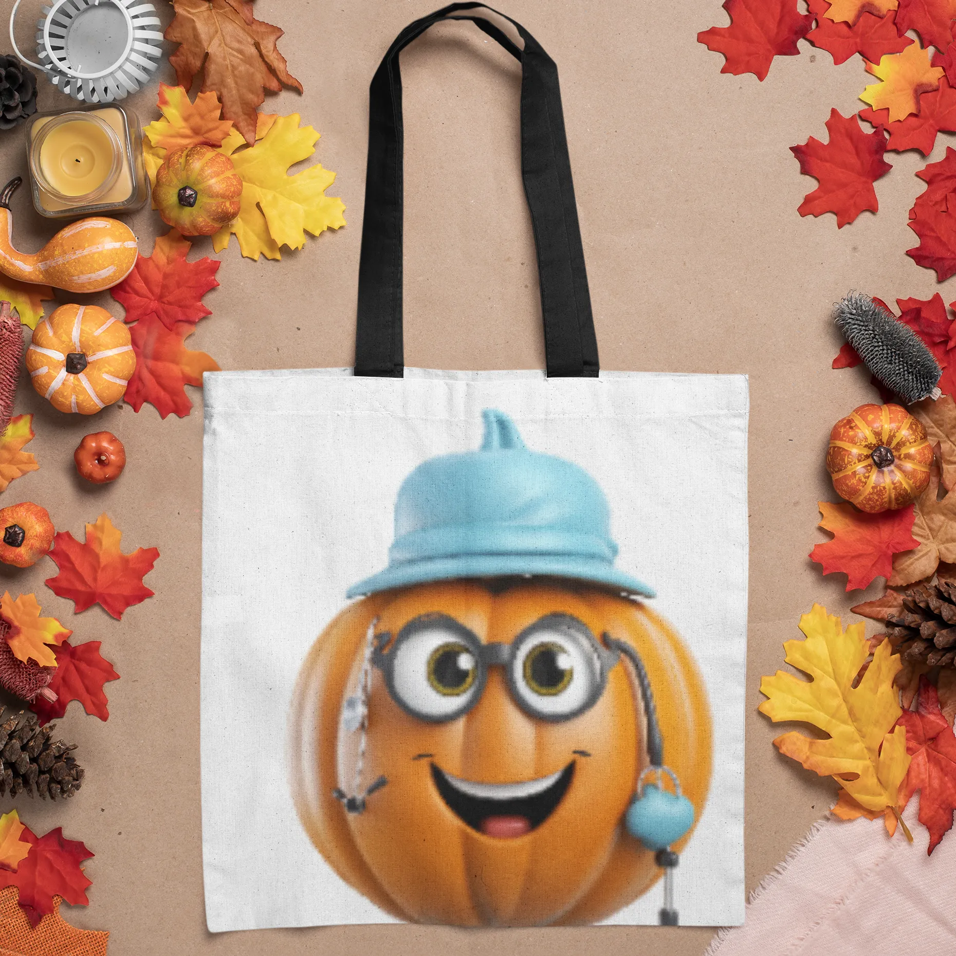 Healthcare Pumpkin, Halloween Tote Bag, Halloween Tote, Halloween Tote Bags, Tote bag Mockup Halloween, Tote Bags Halloween, Halloween