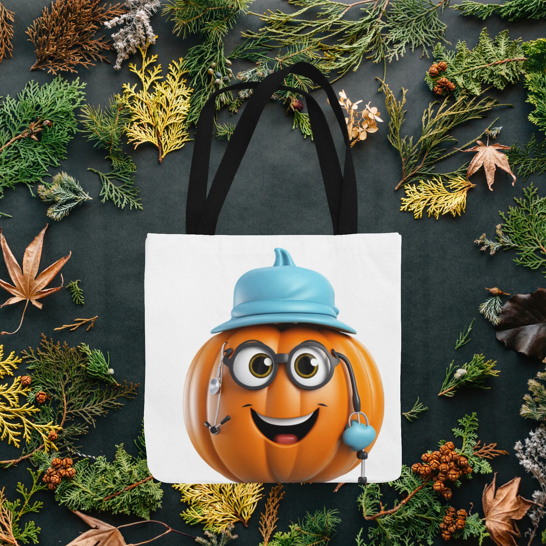 Healthcare Pumpkin, Halloween Tote Bag, Halloween Tote, Halloween Tote Bags, Tote bag Mockup Halloween, Tote Bags Halloween, Halloween