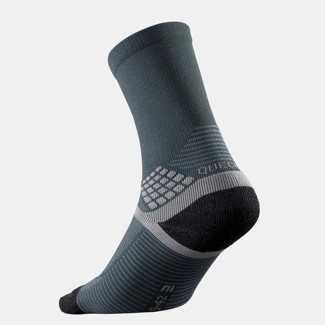 Hiking socks - Hike 500 High Bordeaux x2pairs