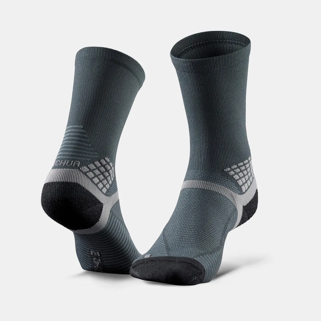 Hiking socks - Hike 500 High Bordeaux x2pairs