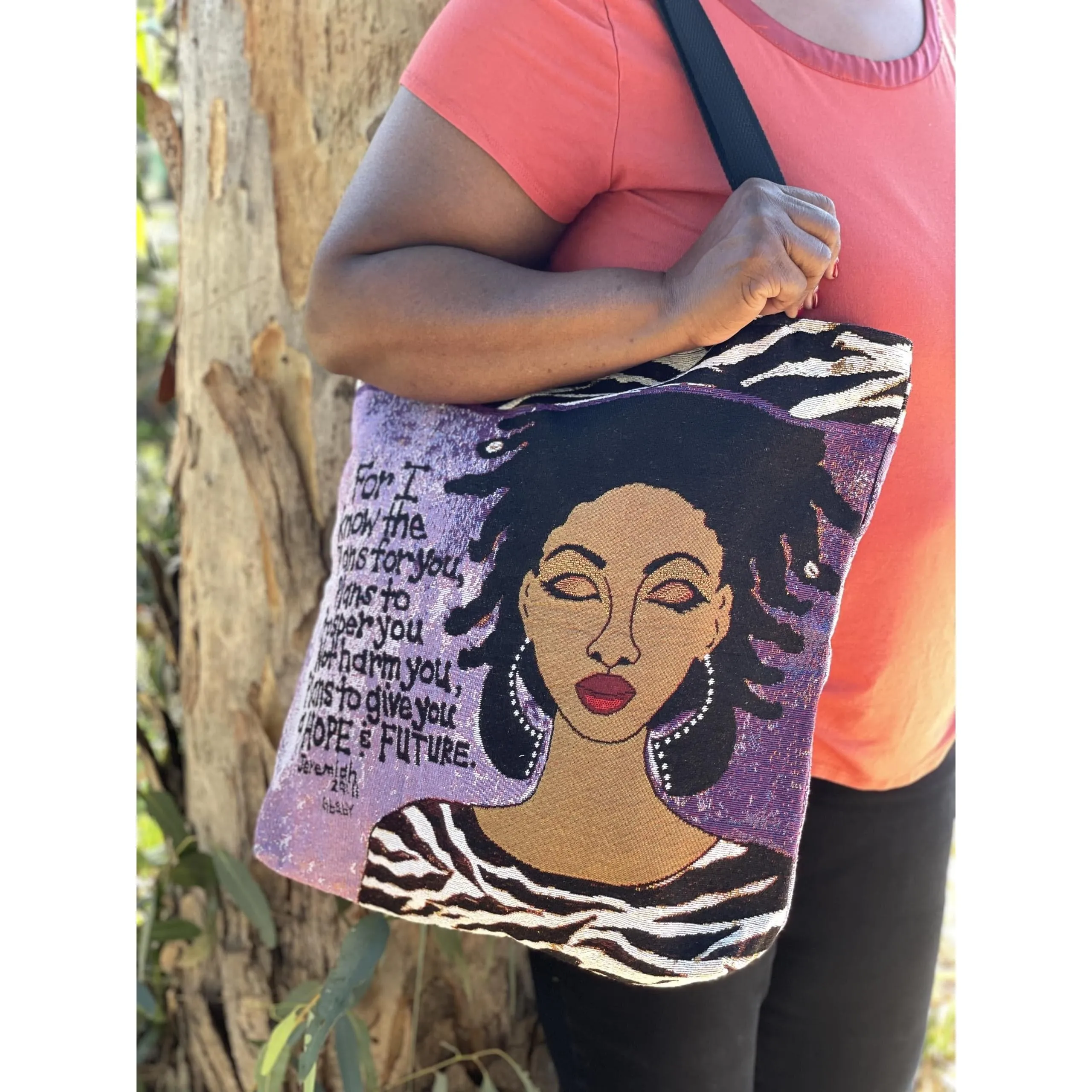 Hope and Future Woven Tote Bag