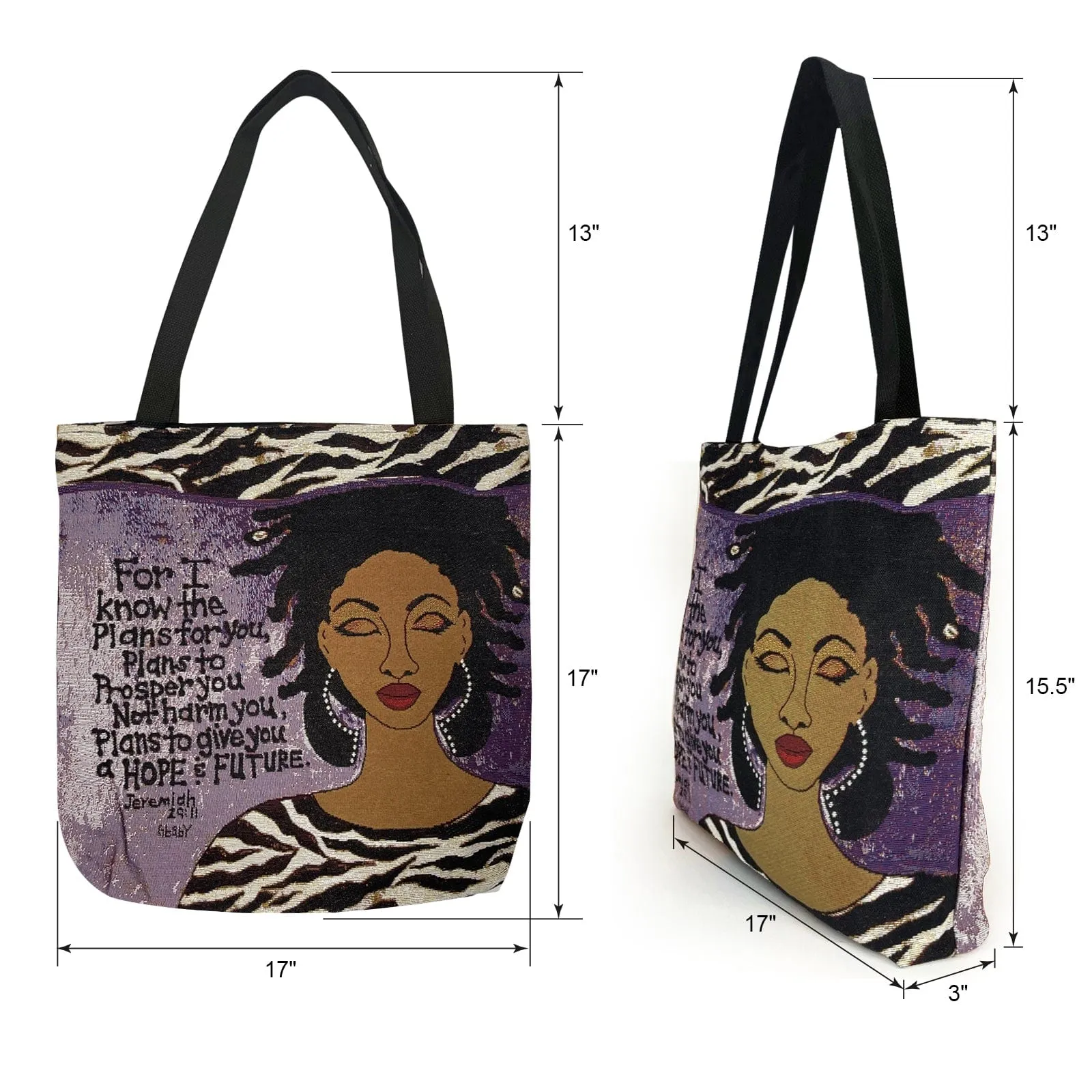 Hope and Future Woven Tote Bag