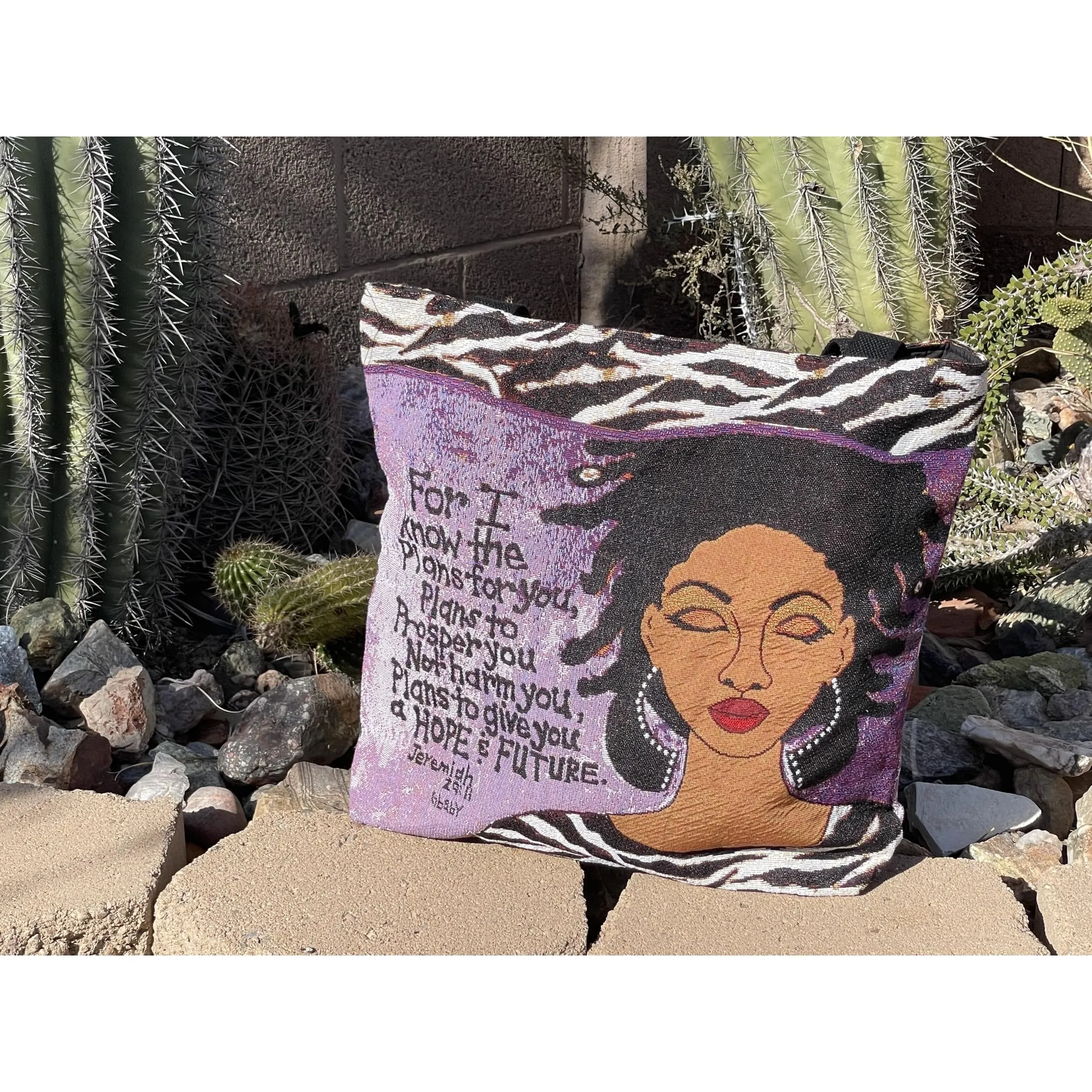 Hope and Future Woven Tote Bag