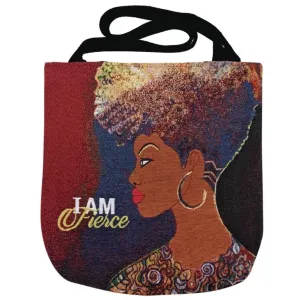 I am Fierce Woven Tote Bag