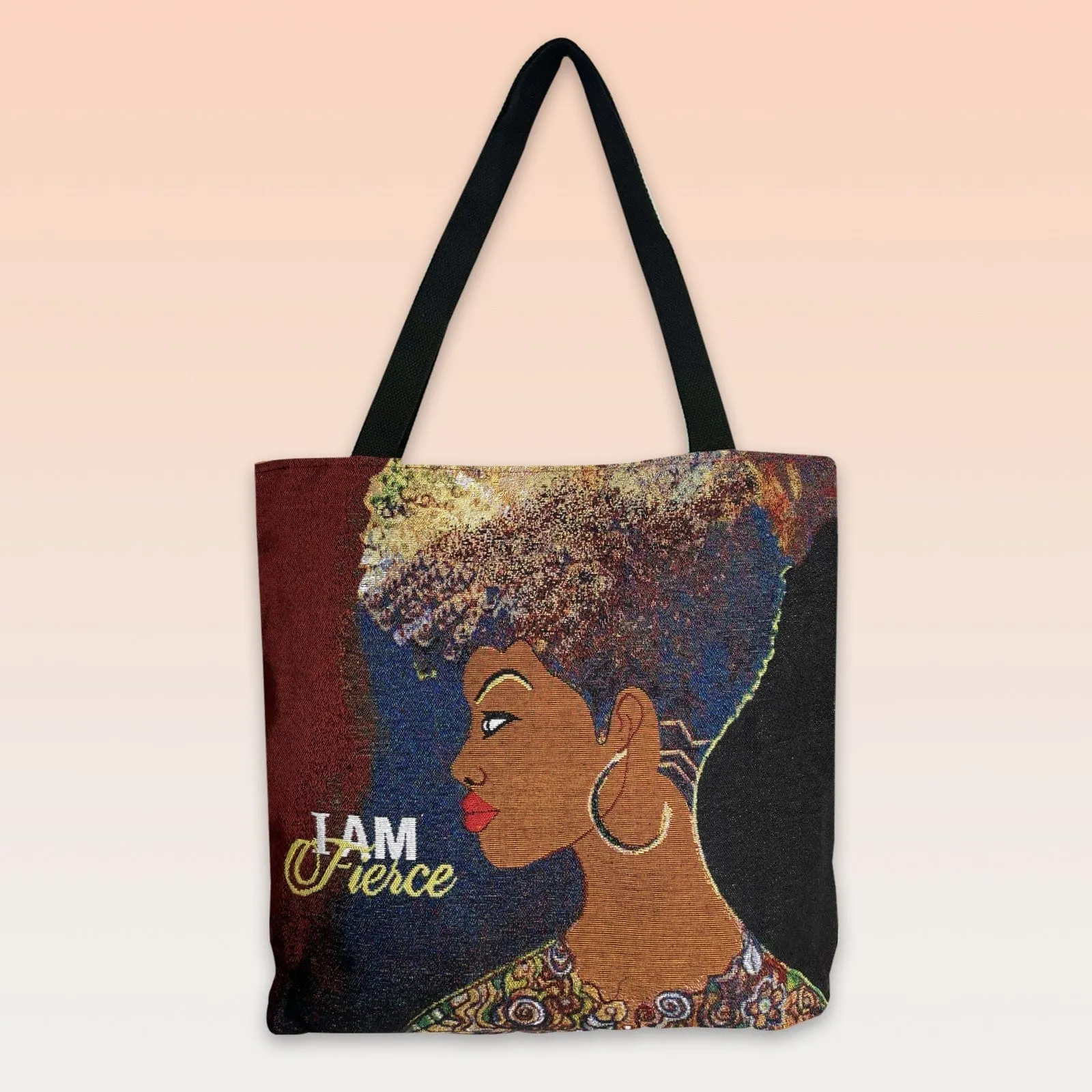 I am Fierce Woven Tote Bag
