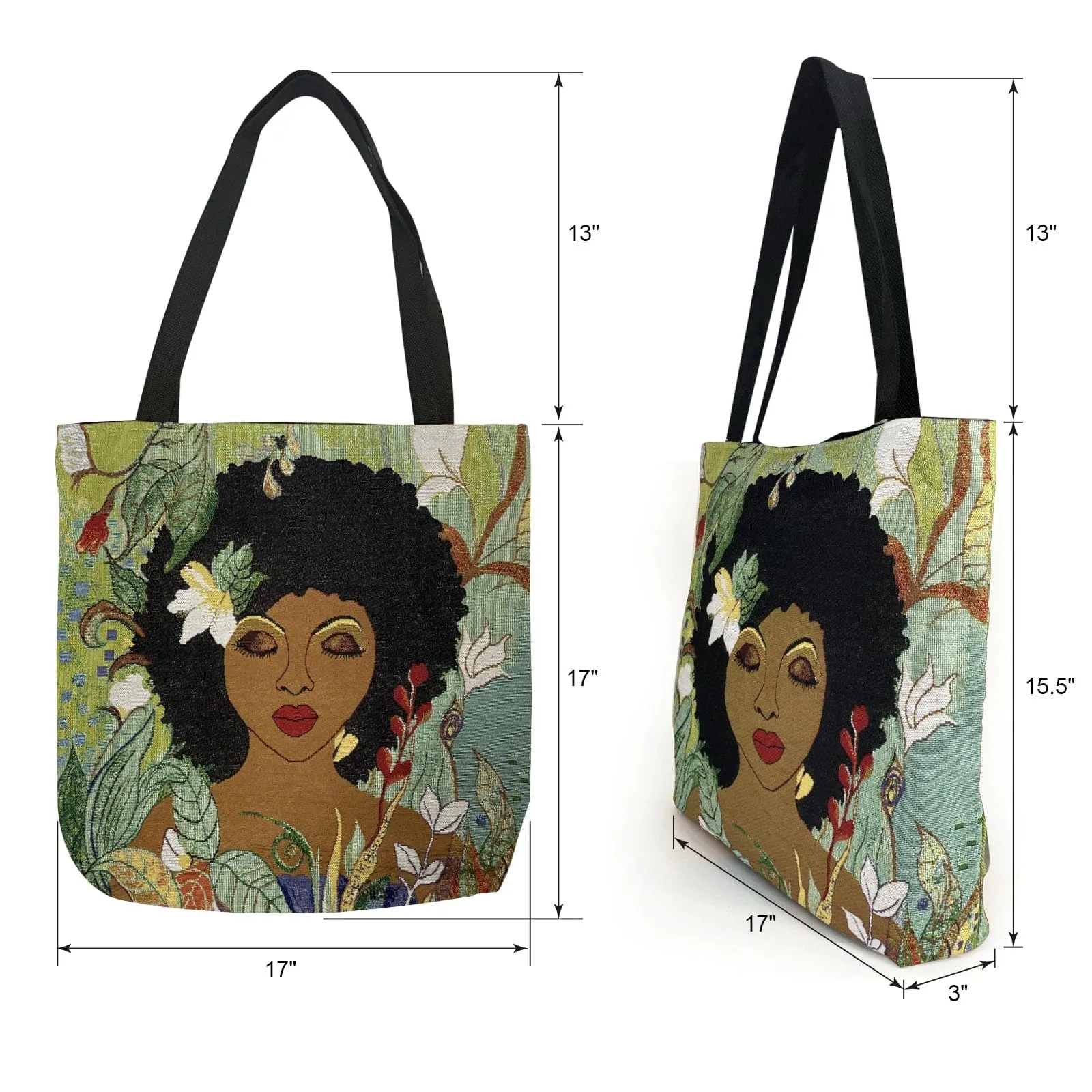 I Am Life Woven Tote Bag
