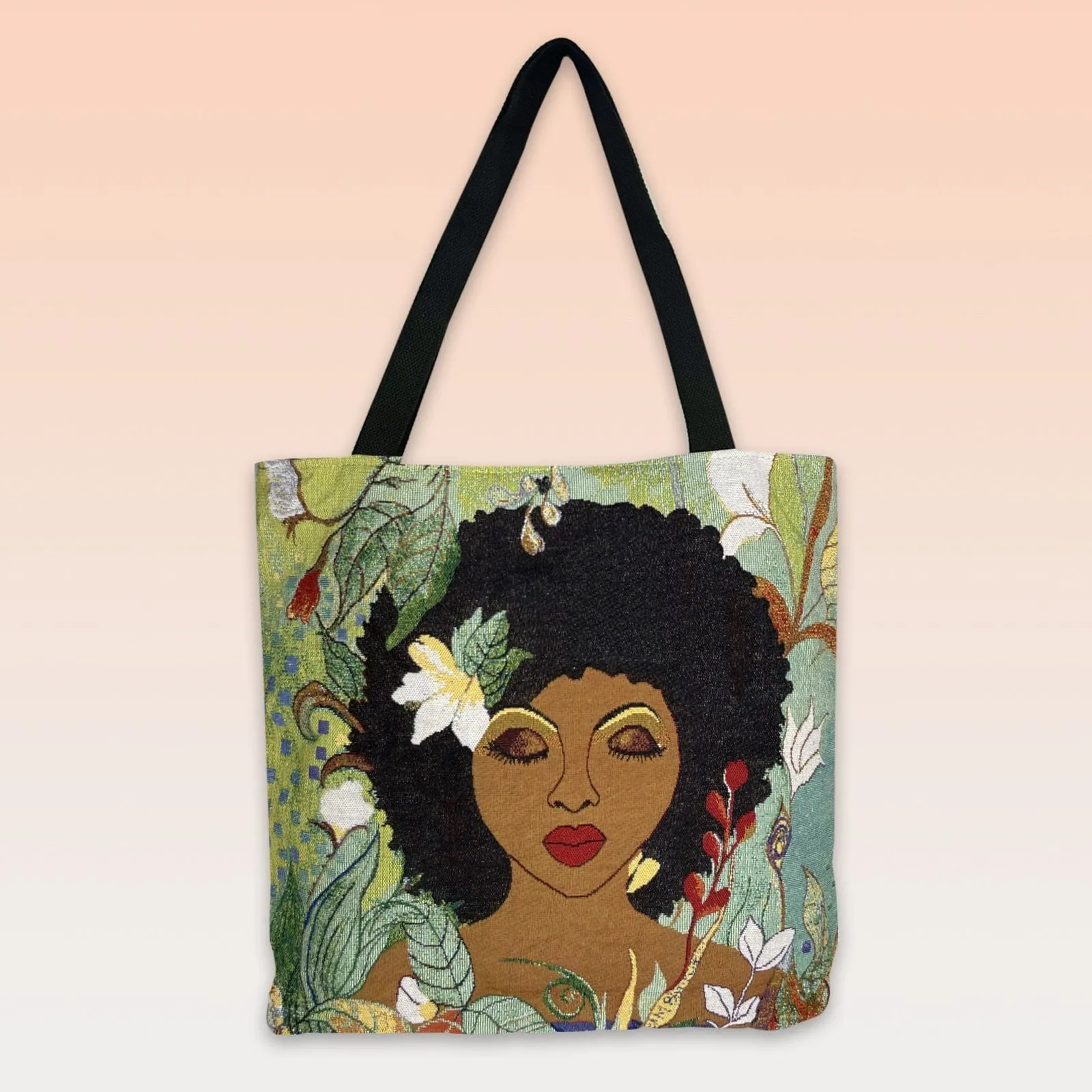 I Am Life Woven Tote Bag