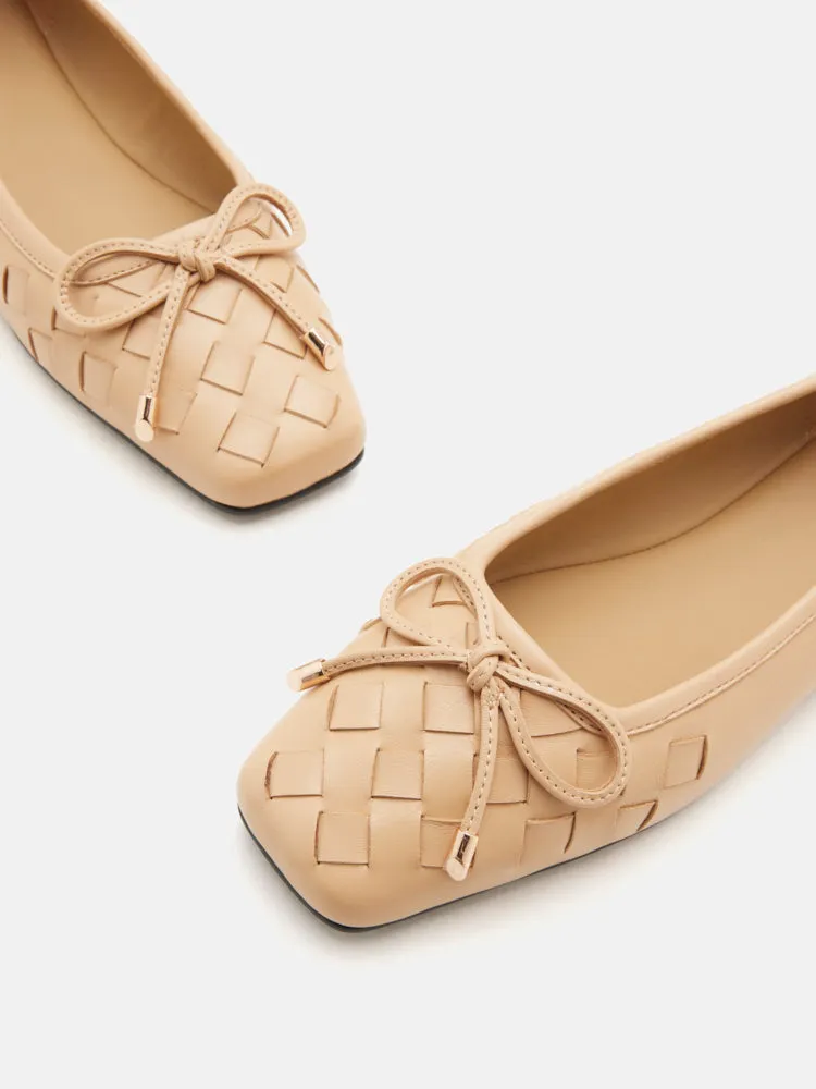 Katelyn Woven Bow Flats