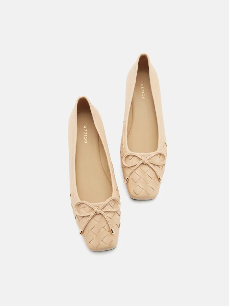 Katelyn Woven Bow Flats