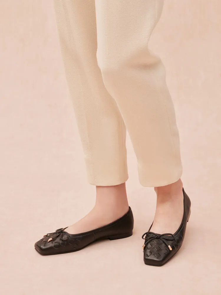 Katelyn Woven Bow Flats