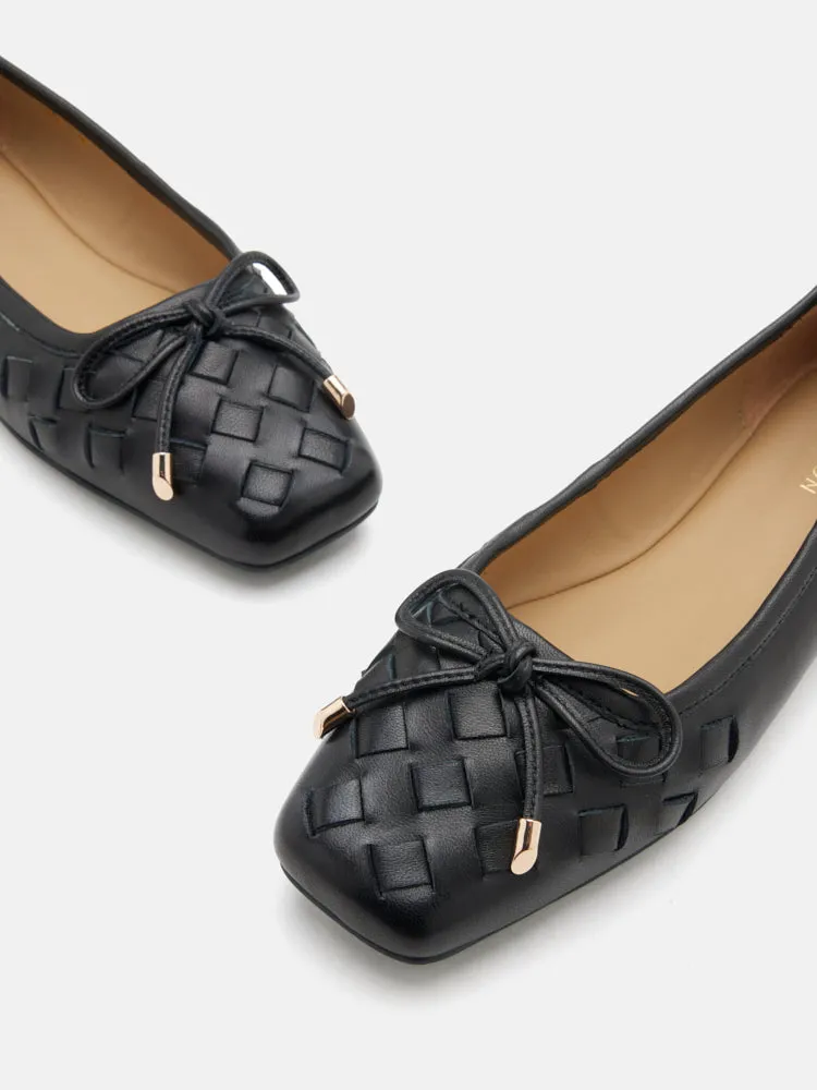 Katelyn Woven Bow Flats