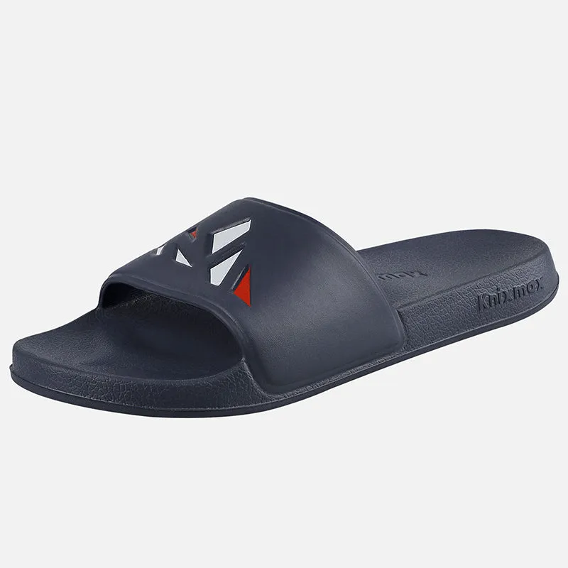 Knixmax Women & Men's Slide Open Toe Sandals Navy Bath Shower Slippers