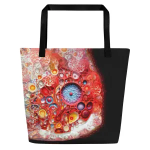 Large Tote Bag Passion at Cellular Level