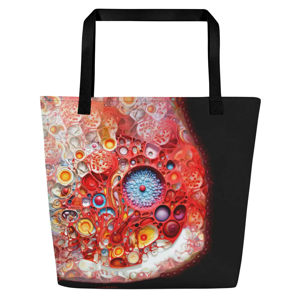 Large Tote Bag Passion at Cellular Level