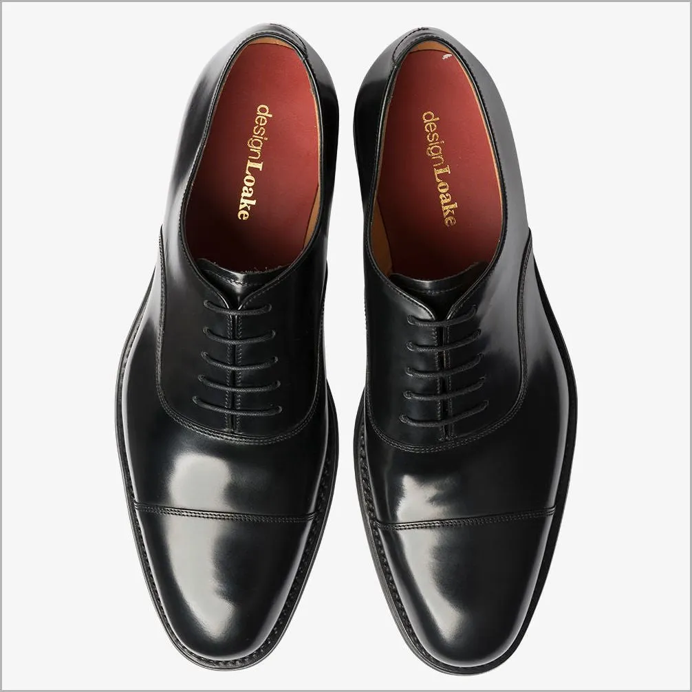Loake Finsbury Black Oxford Shoe@