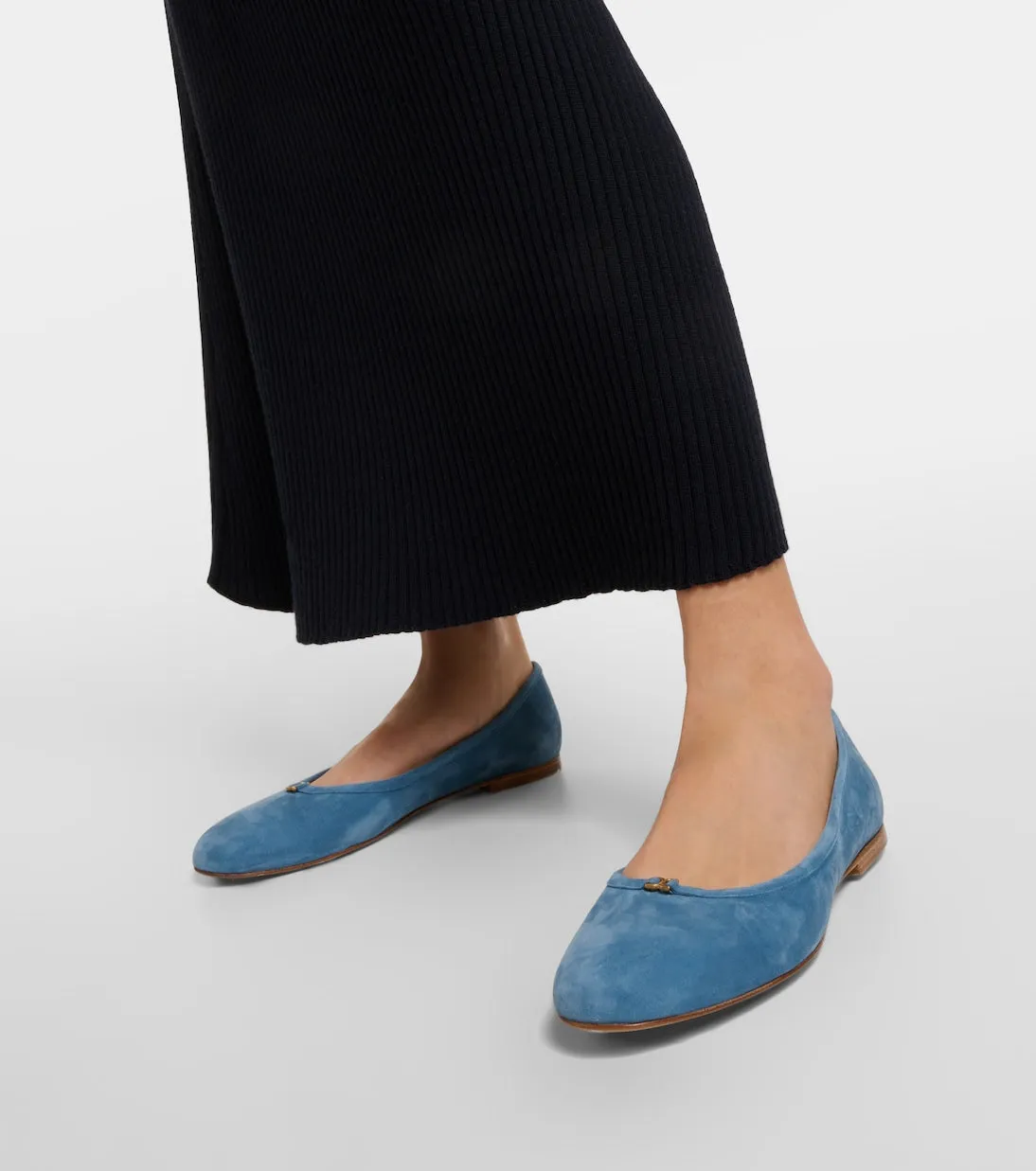 Marcie Chloé leather ballerinas, blue