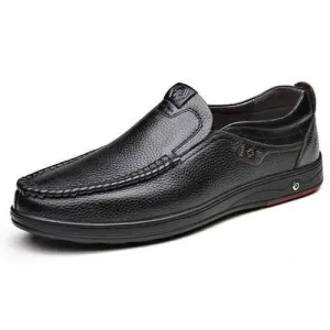 Men Large Size Cow Leather Casual Shoes