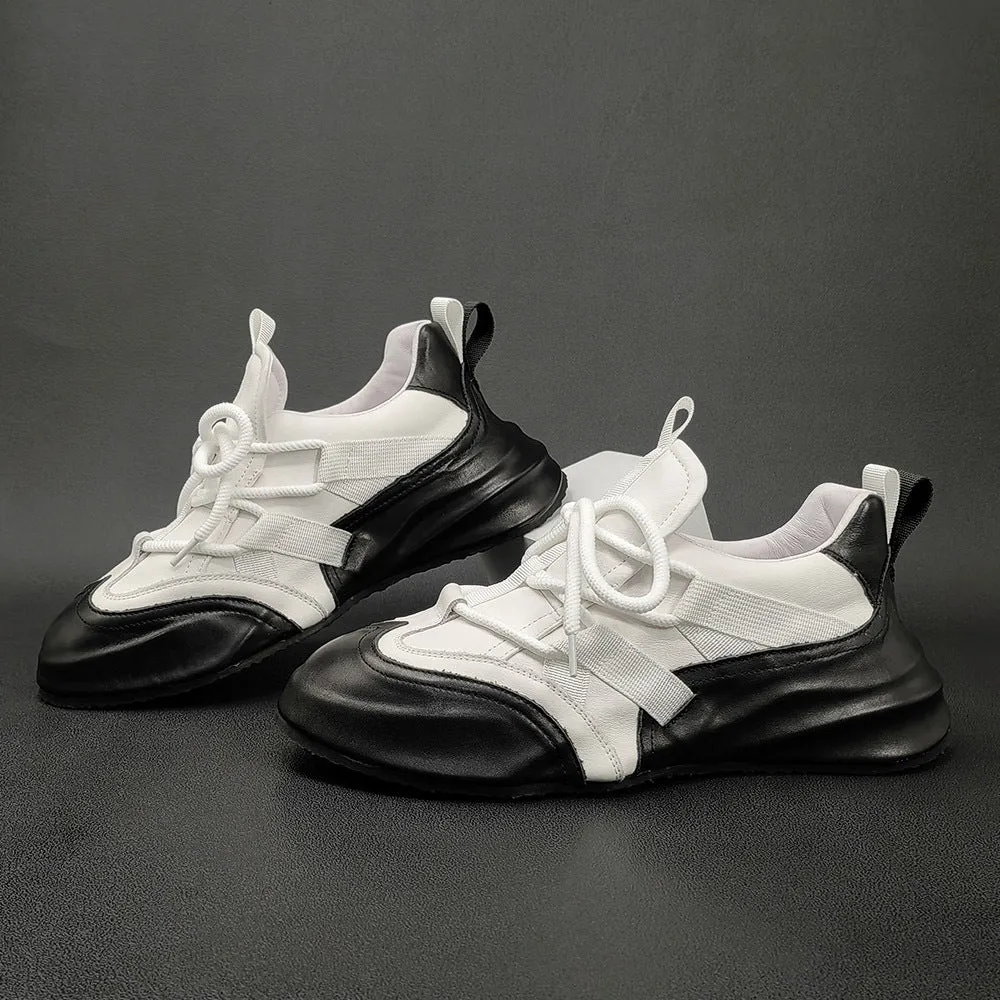 Men Minimalist Fashion Leather Casual Shoes