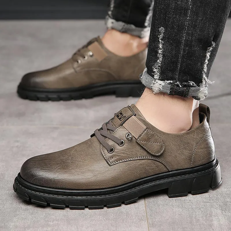 Men’s Vintage Cargo Leather Shoes
