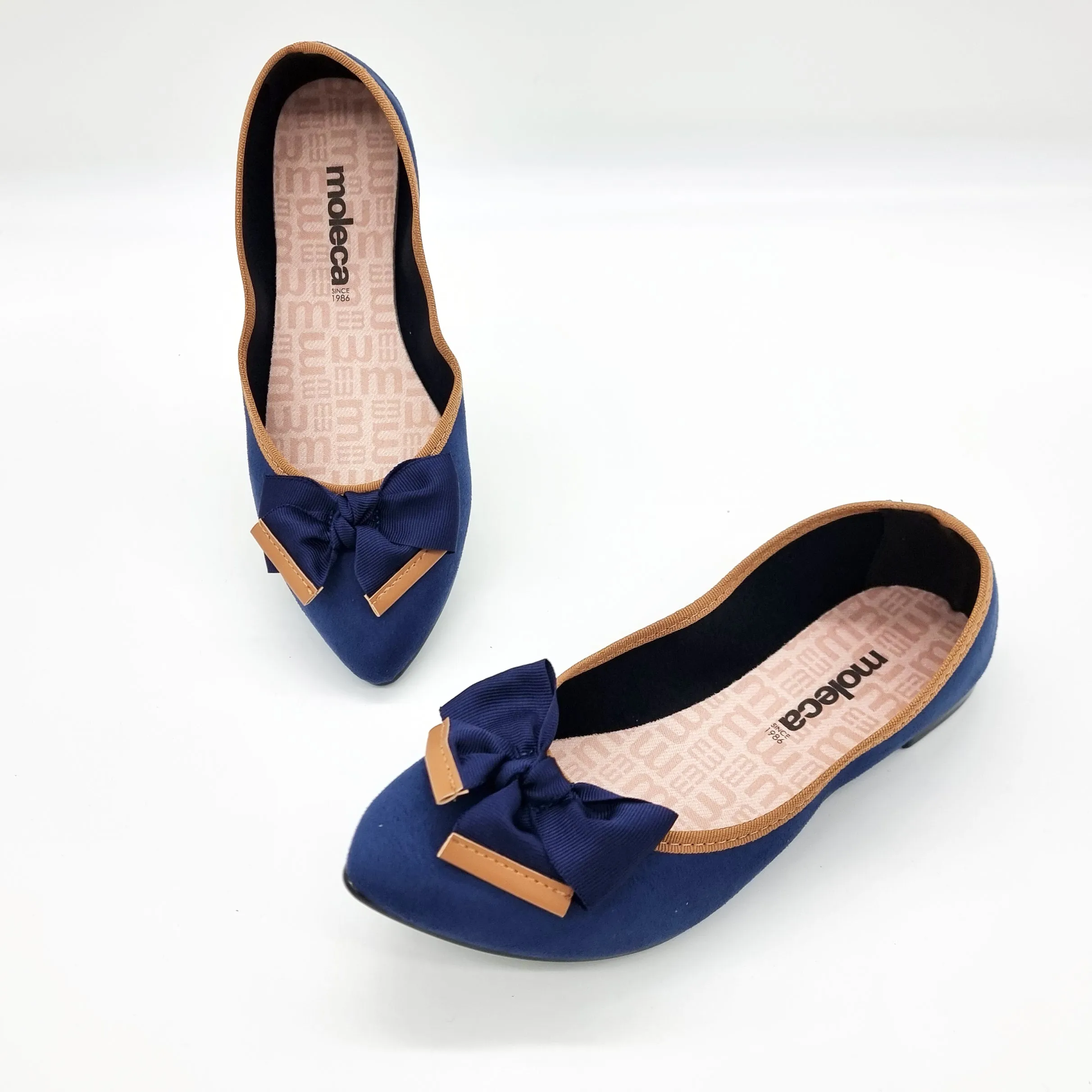 Moleca 5727-129 Pointy Toe in Navy Suede
