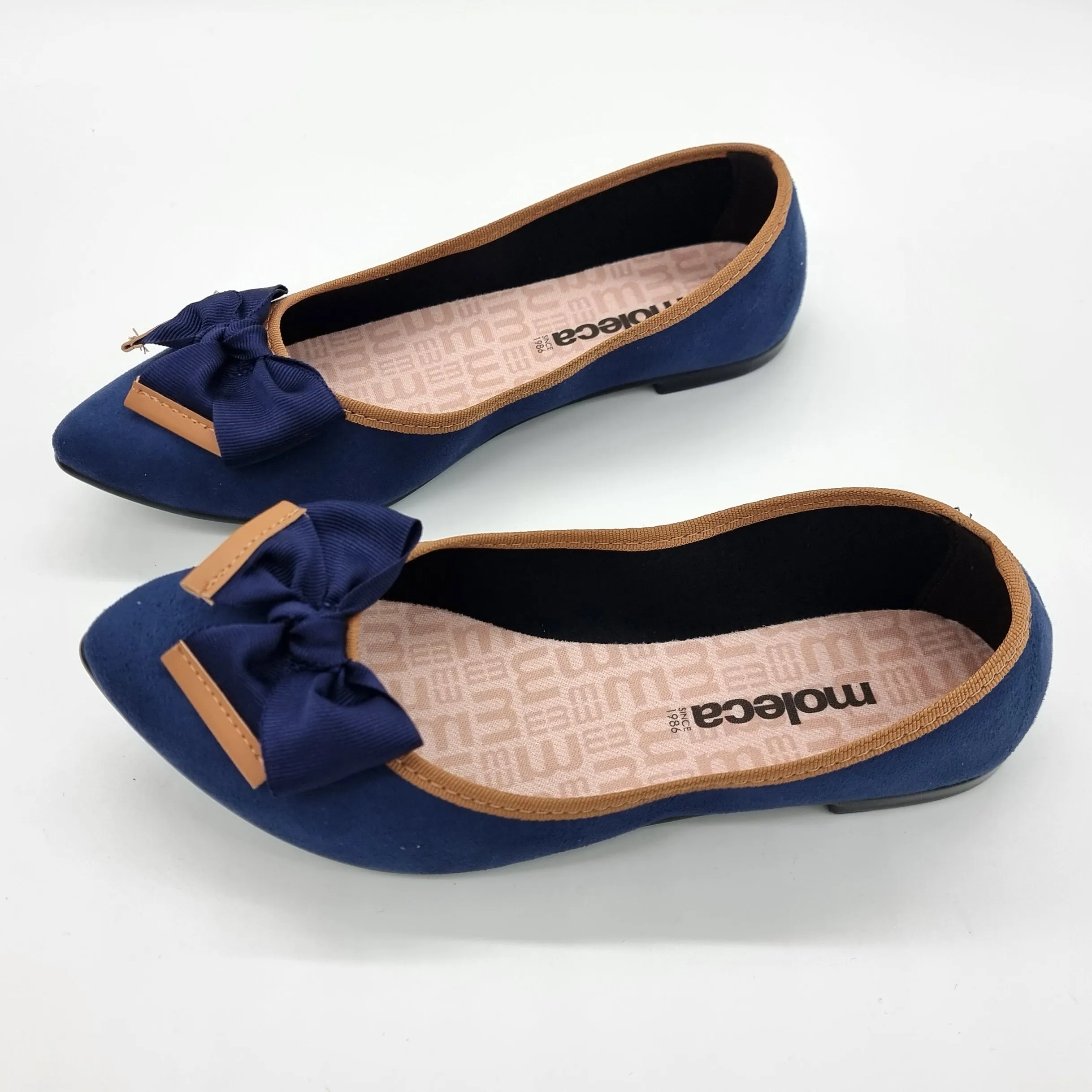 Moleca 5727-129 Pointy Toe in Navy Suede