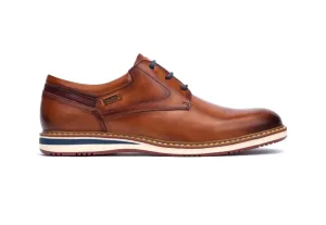 Pikolinos Avila M1T-4050 Brandy Light Tan 3 Eyelet Shoe Made In Spain
