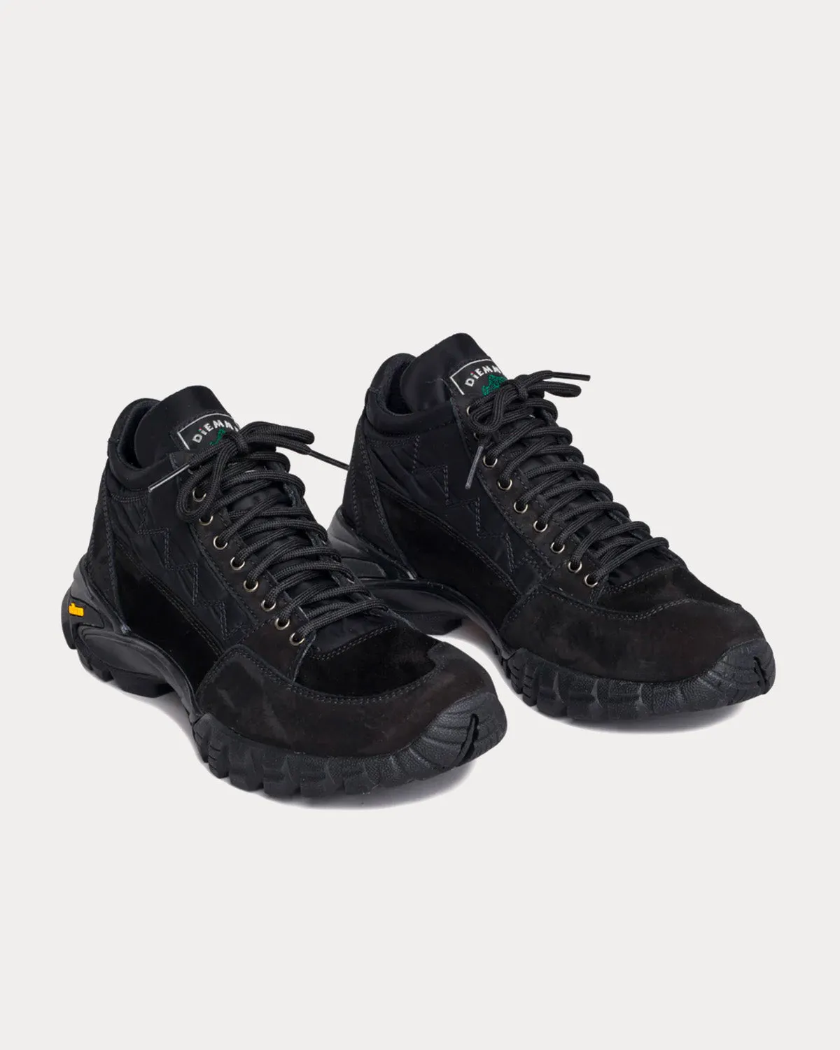 Possagno Bomber Black Mid Top Sneakers