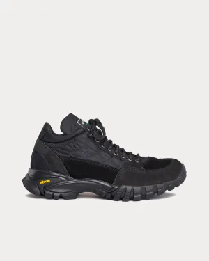 Possagno Bomber Black Mid Top Sneakers