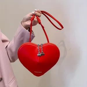 Sweet Love Heart Shaped Crossbody Bag