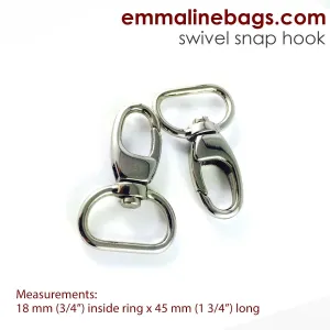 Swivel Snap Hook - 3/4" - Nickel -EBHK-18-NL