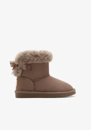 Taupe Bow Water Repellent Australian Boots