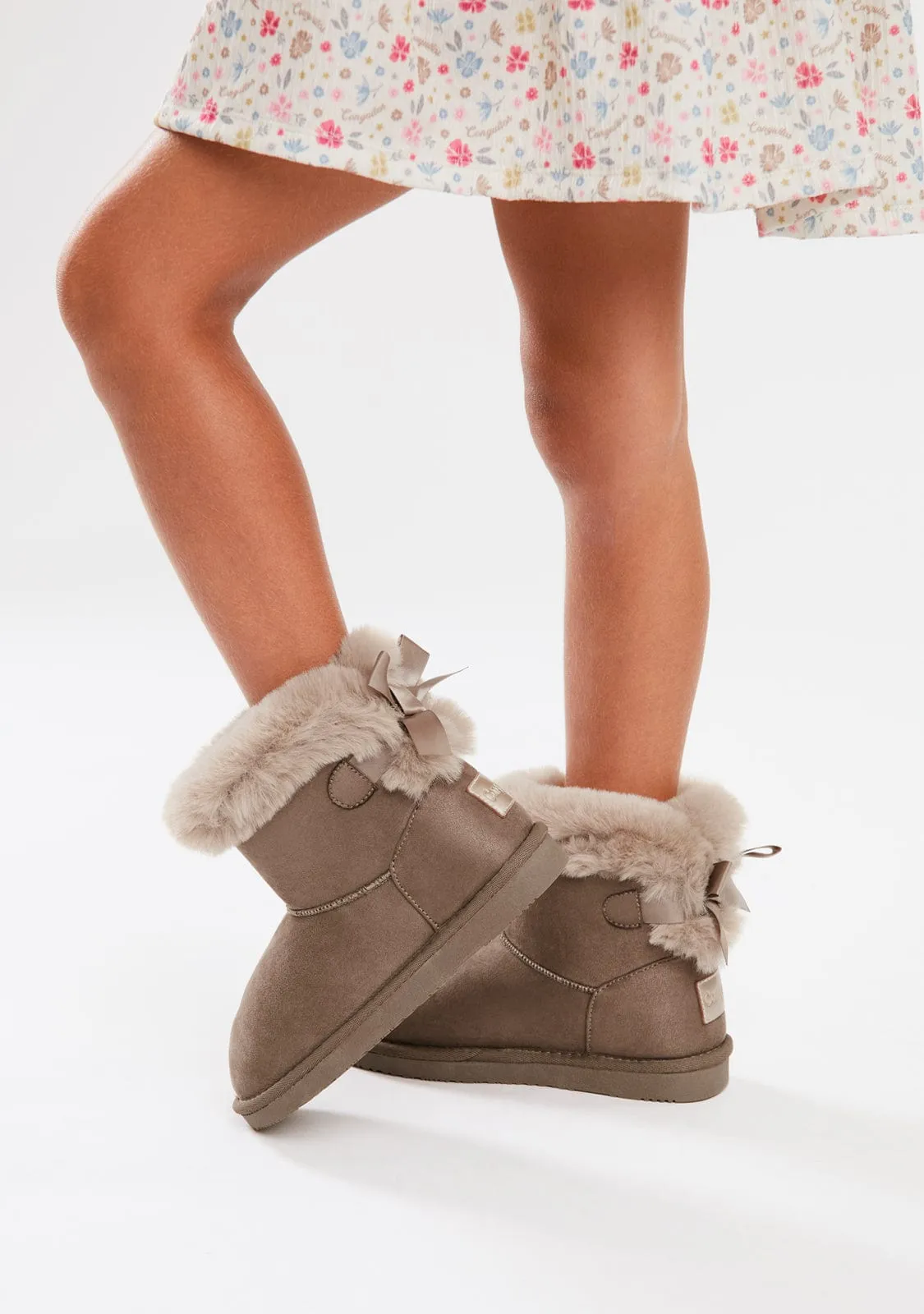 Taupe Bow Water Repellent Australian Boots