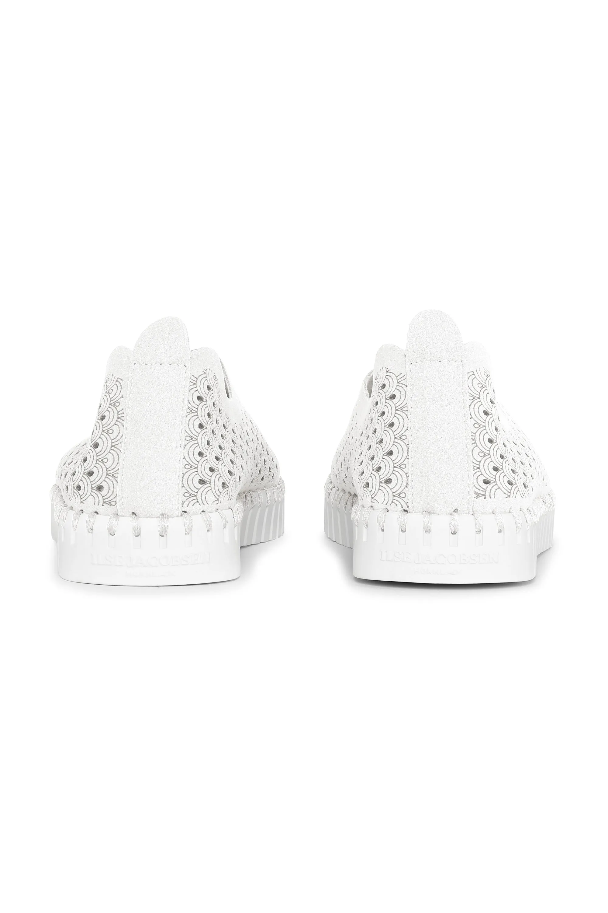 Tulip 139 Perforated Slip-On Sneaker in White