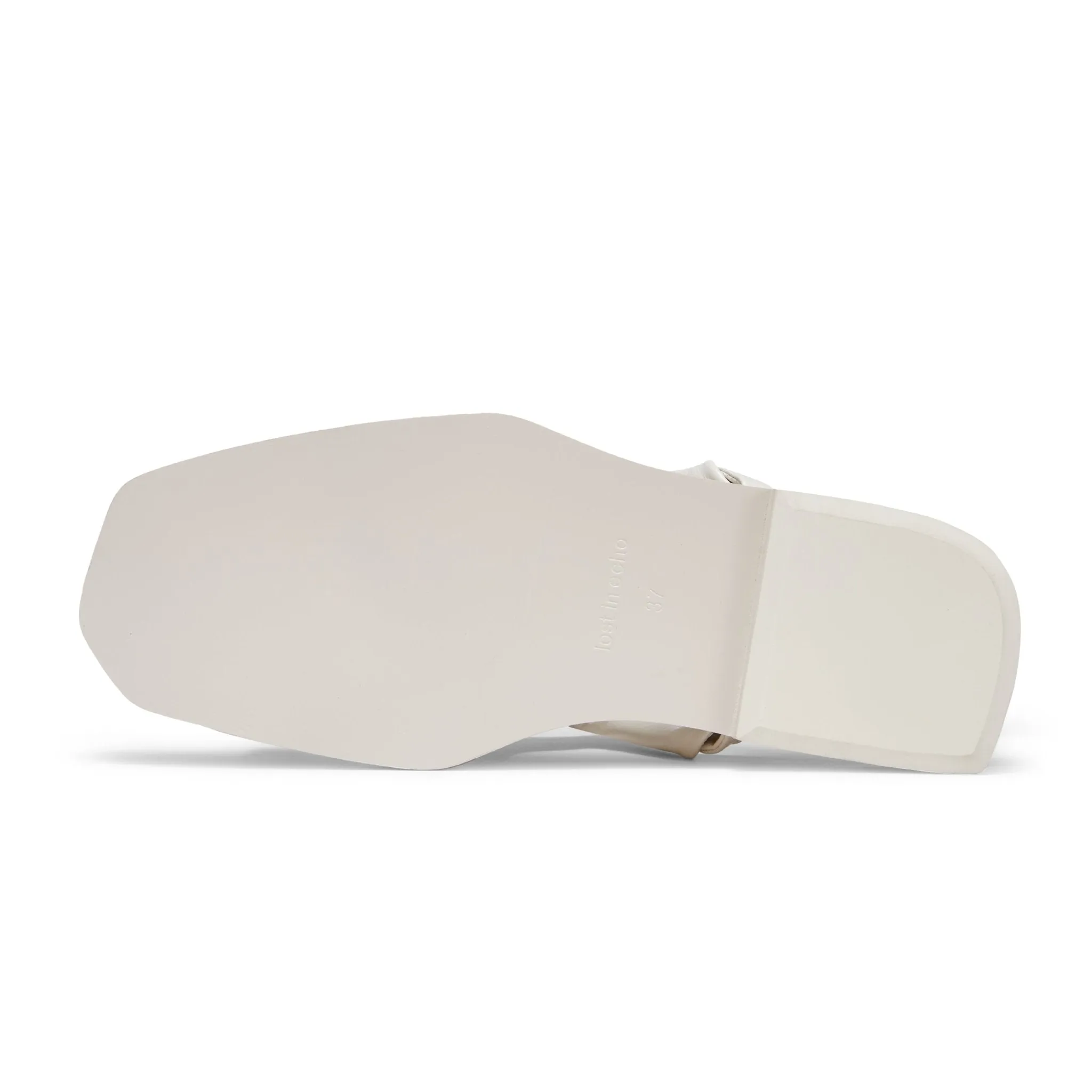 Twist Open Toe Cutaway Bottom Slippers in Yellow