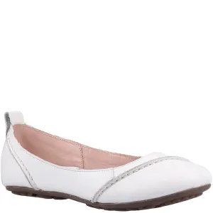 White Janessa Ballerinas