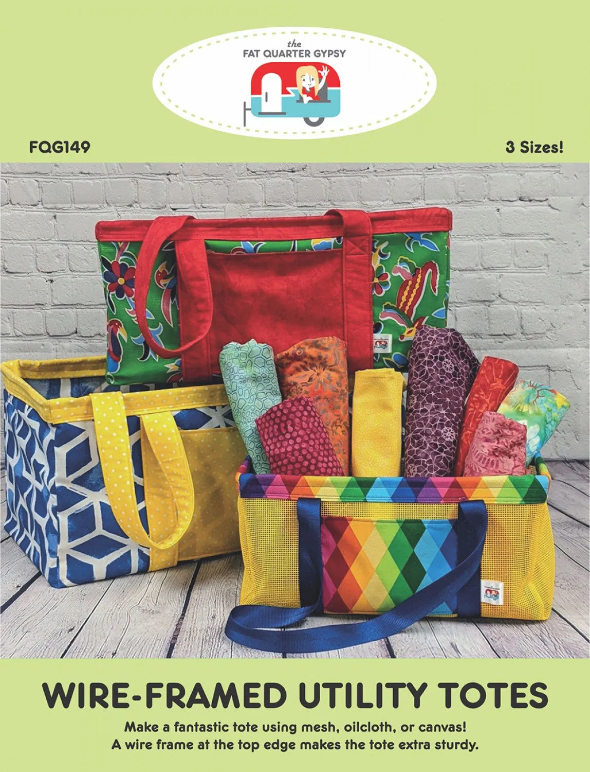 Wire-Framed Utility Totes