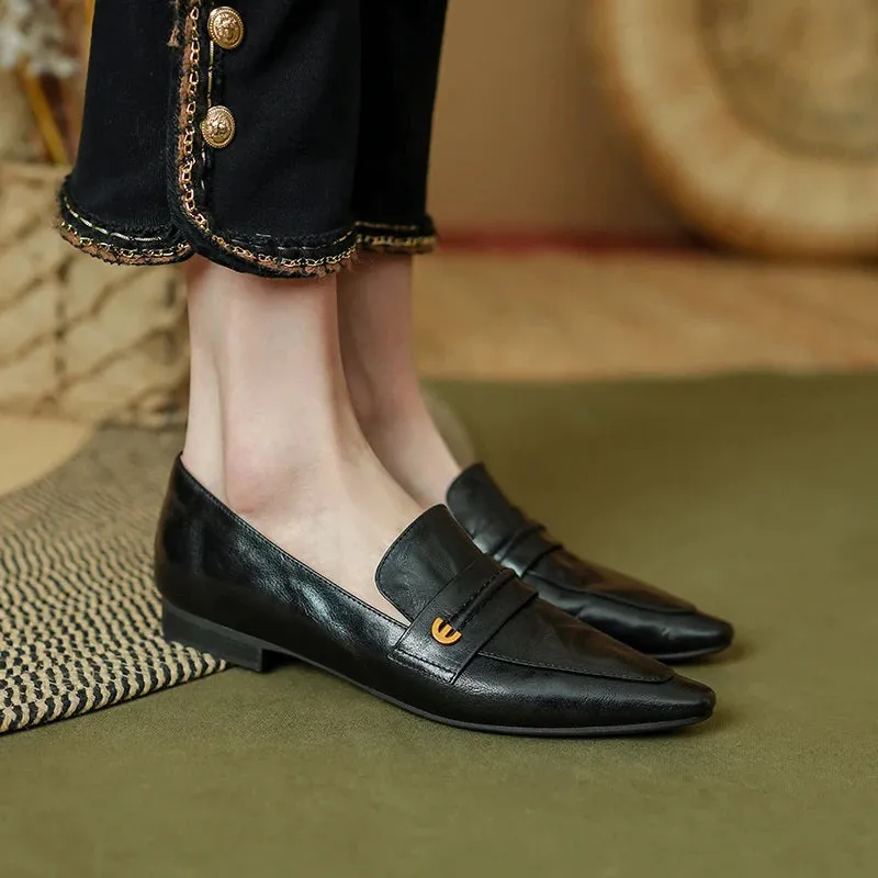 Women's Retro Style Flats for Work and Daily Wear