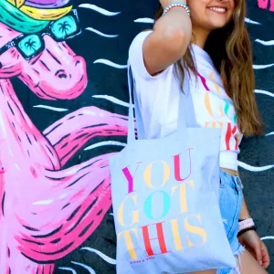 You Got This - Canvas Tote Bag - Grey